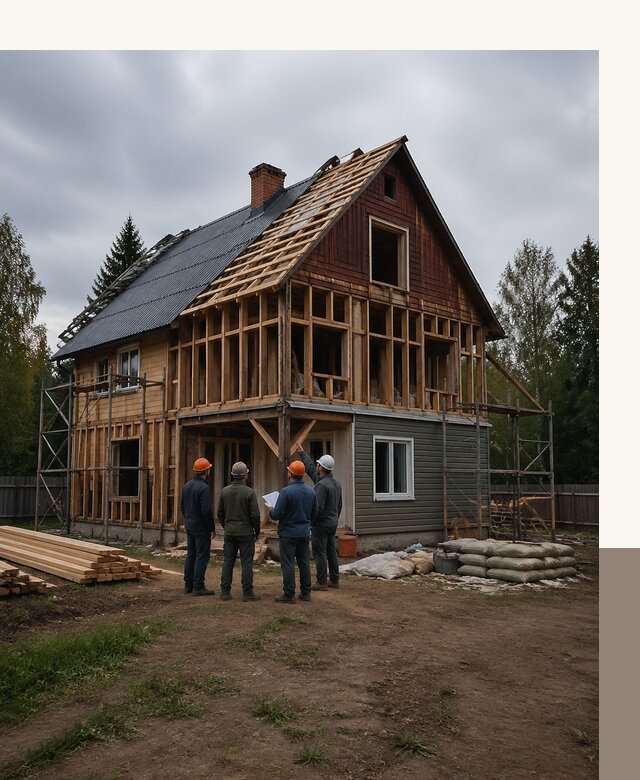 Реконструкция дачного дома в Чебоксарах под ключ с проектом