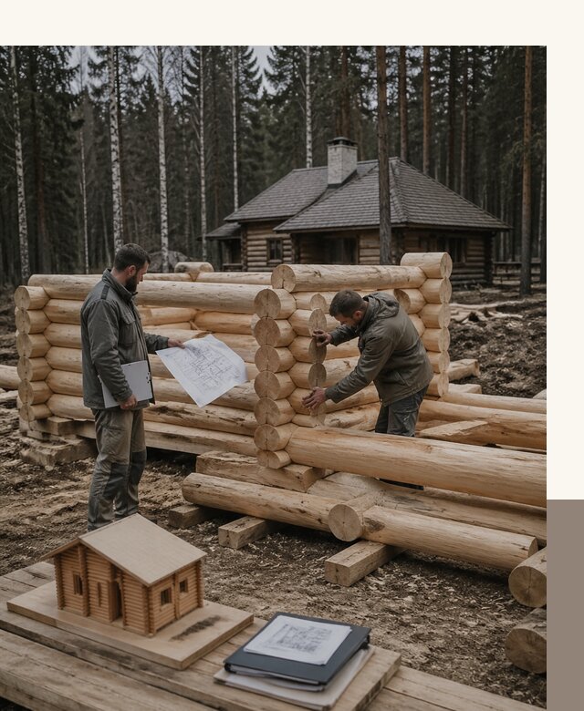 Проектирование и строительство домов из бревна в Чебоксарах